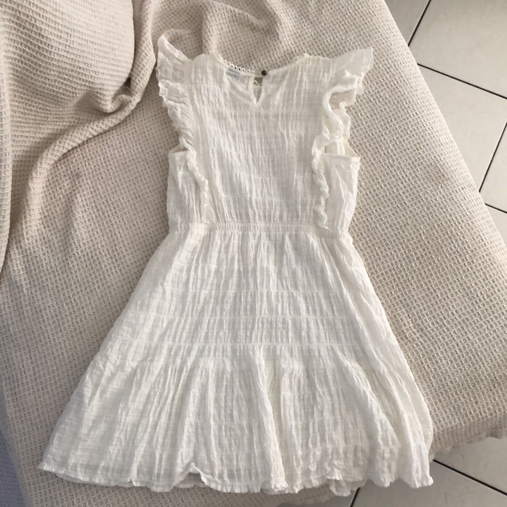 Wild Fable Small White Ruffle Mini Dress - Picture 2 of 3